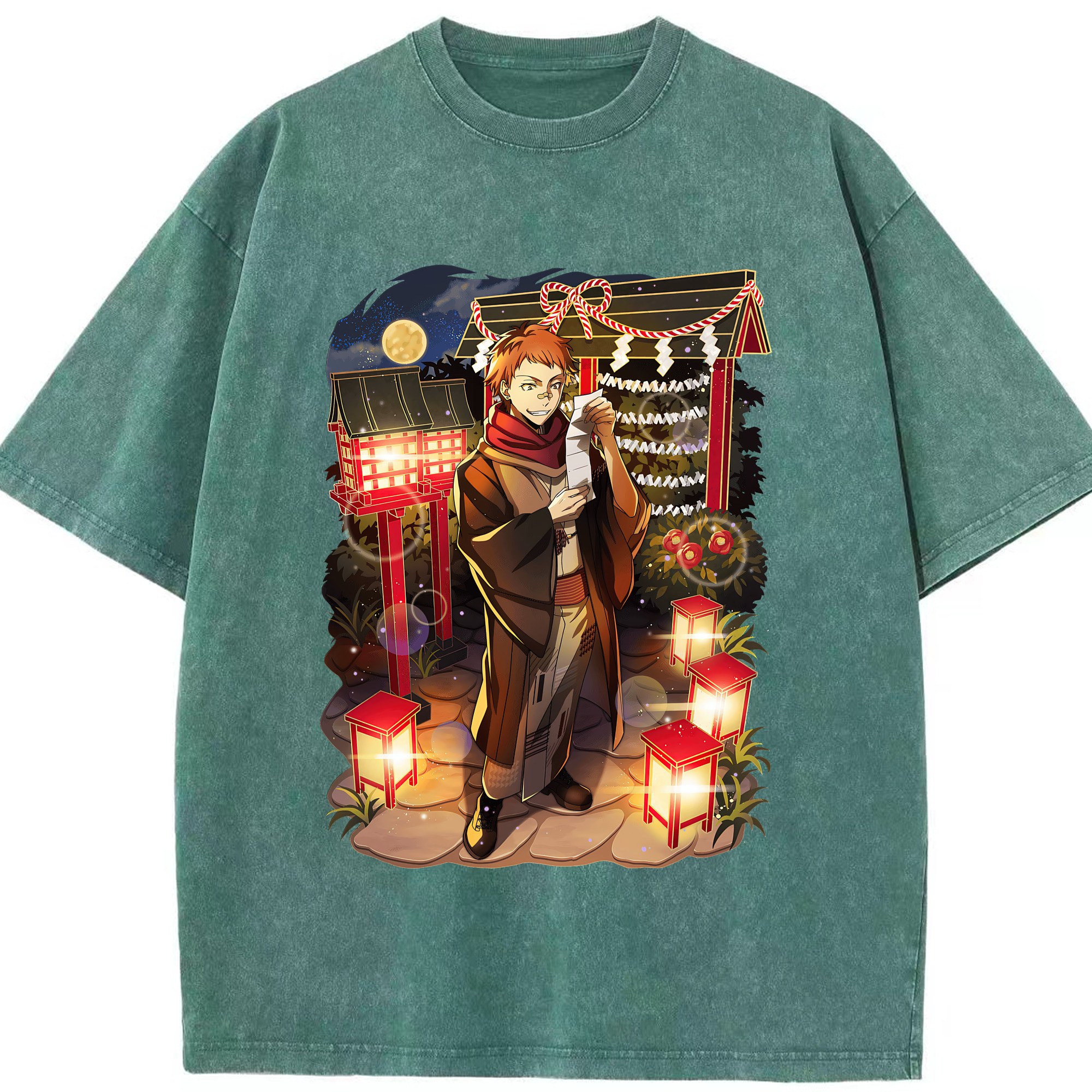 （画像用） 文豪ストレイドッグス Bungo Stray Dogs 綿100% ヴィンテージ風 半袖Tシャツ（フロントプリント）